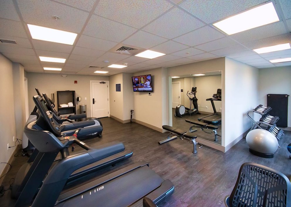 Fitness Room at our Akron hotel