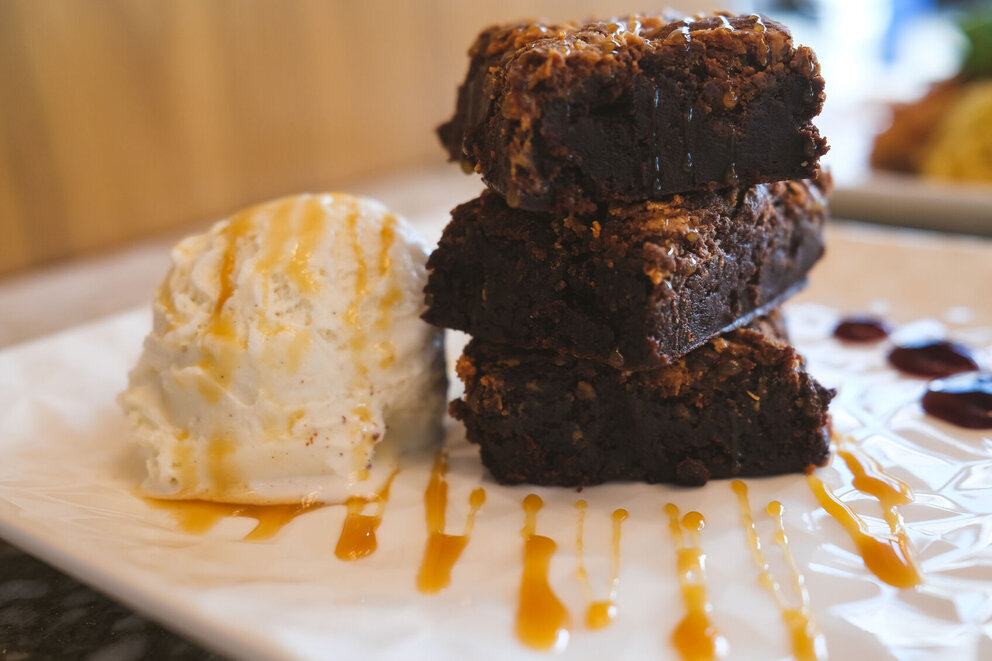 Fudge Brownie at our akron restaurant