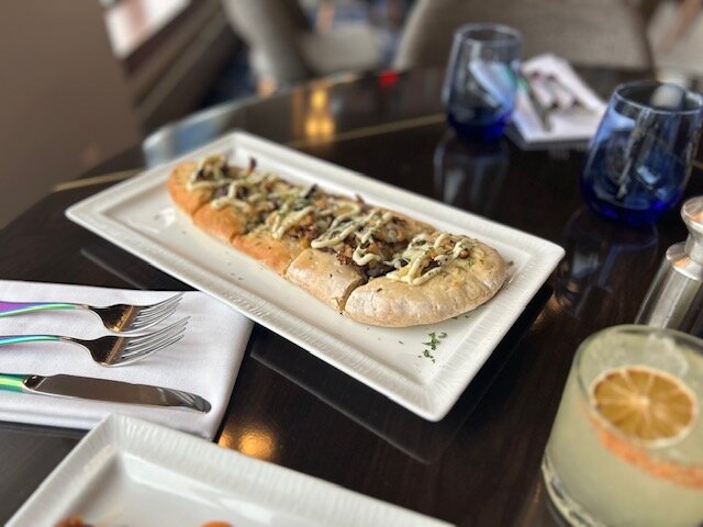 a plate of food on a table